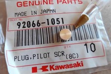 KAWASAKI KLE500 KLX250 KLX300 KLX650 GENUINE NOS PILOT SCREW PLUG - # 92066-1051