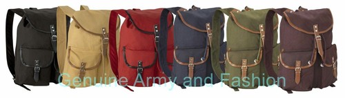 Canvas backpack army - canvas,