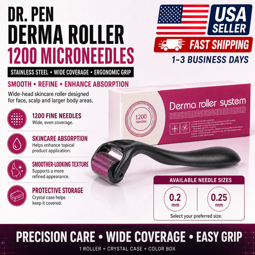 Derma roller 1200 microneedles - derma,