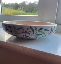 Poole Pottery decoratibe bowl, green stem design