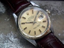 Stunning 1981 Steel & Solid Gold Rolex ‘Wide Boy’ Datejust Quick Set Full Set