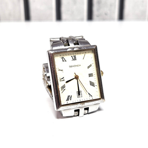 Sekonda rectangular cream dial - sekonda,
