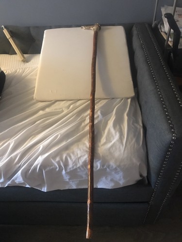 Walking stick with deer - with,