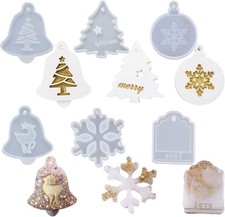 6 Pcs Christmas Resin Moulds