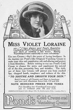 POND'S Cold Cream Endorsed by Violet Loraine - Antique Advertisement 1922