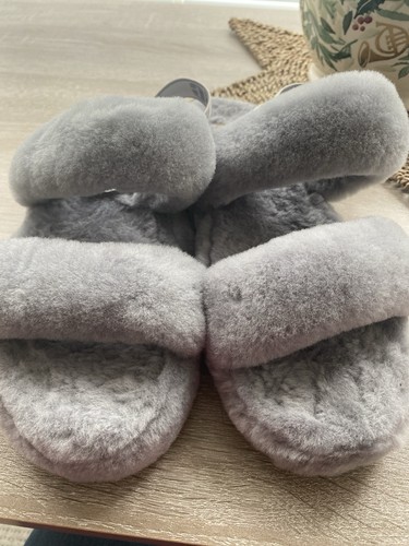 Women grey fluffy ugg - fluffy,