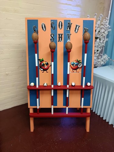 Coconut shy game wedding - game,