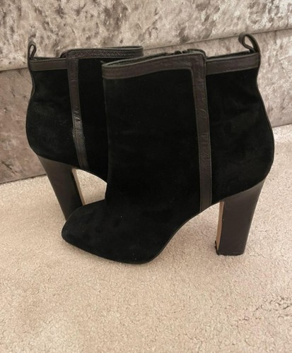Ladies dune black suede ankle - dune,