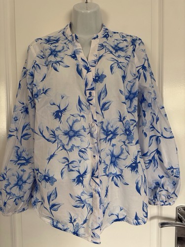 Zara womens white blue - womens, white/blue