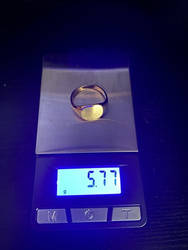 Mens 9ct rolled gold signet - mens,