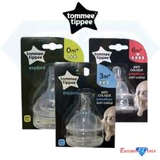Tommee Tippee Explora Anti-Colic Teats (2-Pc) 0m+ Or 6m+ Teats For Baby Bottle