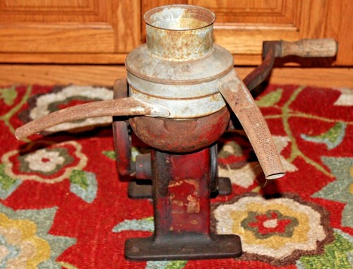 Antique primitive wire spinner - wire,