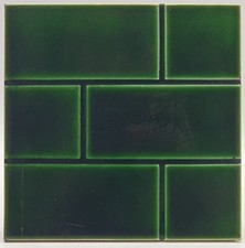 Antique Fireplace Tile Green Brick Effect By Pilkington C1900