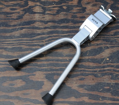 Silver bicycle drop stand - silver,