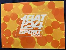 Fiat 124 Sport Spider sales