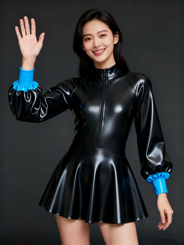 Pure latex kleid rubber gummi - kleid,