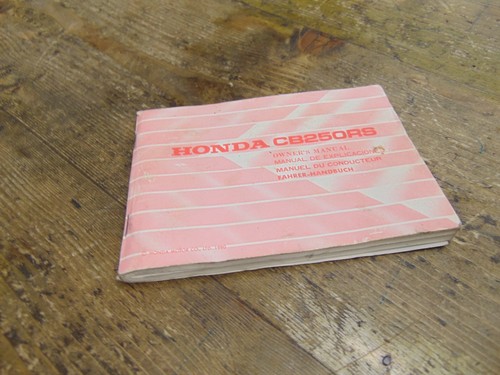 Honda cb250rs owners manual - honda,
