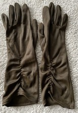 Ladies Vintages Dark Brown Dress Gloves