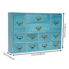 12 Drawers Wooden Desktop