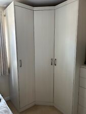 corner wardrobe white