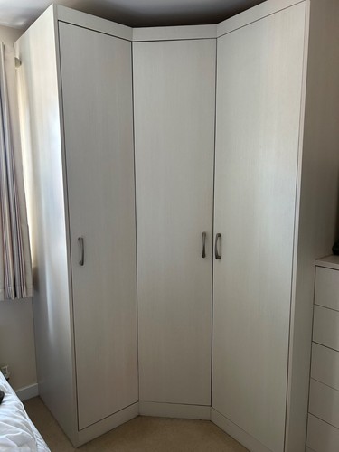 Corner wardrobe white - wardrobe,