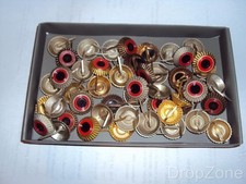 50 x German Military / Fire Brigade Peaked Cap Cockade Badges Assorted