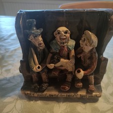 Will Young Widecombe Pottery Bench 3 Characters Damaged Read Description Vintage