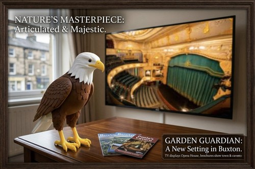 Articulated bald eagle action - bald,