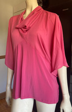 BNWT Ladies NEXT Soft DRAPEY Slouch NECK Rosewood TURKISH WINTER Pink Blouse 6