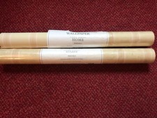 LAURA  ASHLEY Wallpaper 1994 Peony Stripe Sand Cream Vintage Rare Batch 8342201