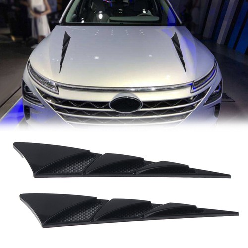 Universal black car hood - 2x,
