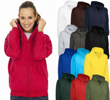 Ladies Loose Fit Hoodie Zip-Up