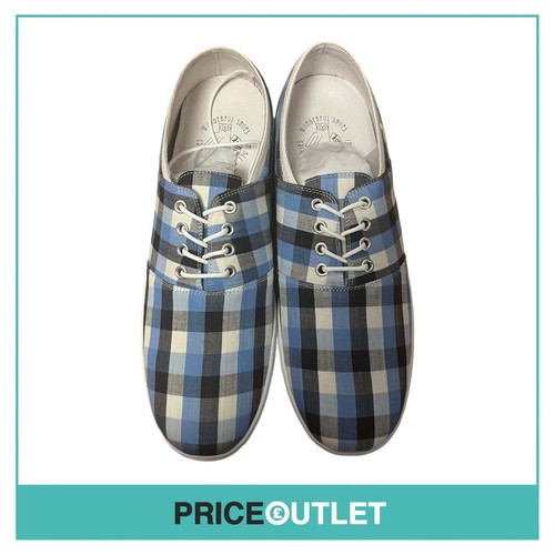 Troupe blue check canvas - -,