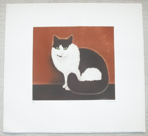 Martin leman cat print - cat,