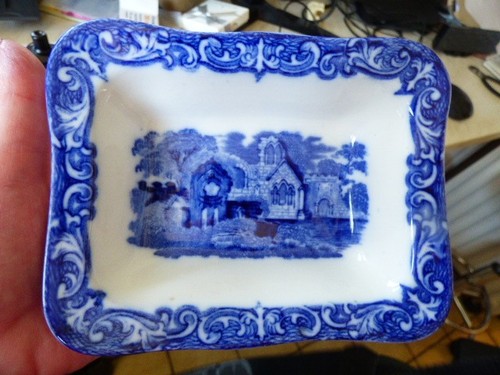 Vintage blue and white - and,