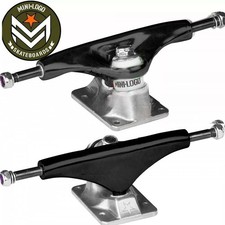 💥 SALE 💥 MINI LOGO  8.38" wide  Skateboard Trucks - R.R.P. £39.99  Blk/Raw
