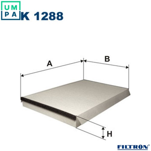 Filter cabin air 1288 for - for, vw