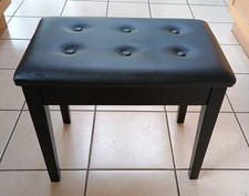 Piano Stool - black with