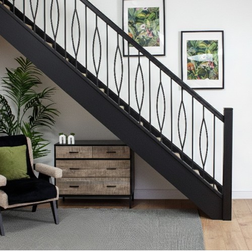 Iron black teardrop - black, frame
