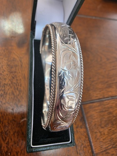 925 silver bangle - bangle, hinged