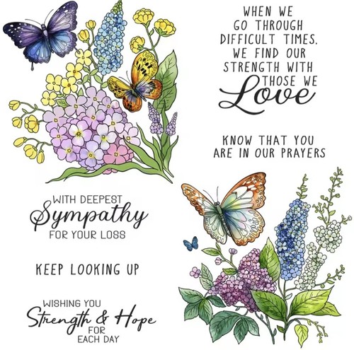 Clear stamps sympathy - clear,