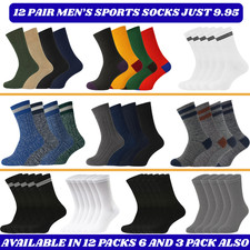 Mens Sports Socks 6 Pairs
