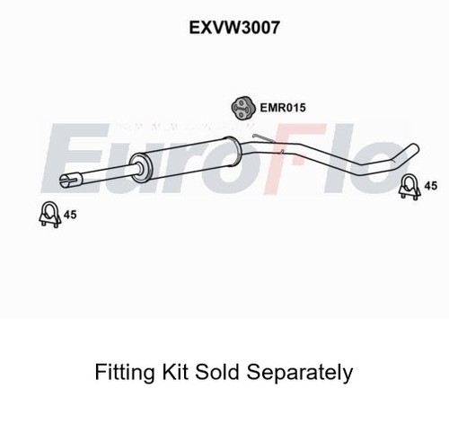 Rear muffler silencer insert - muffler,