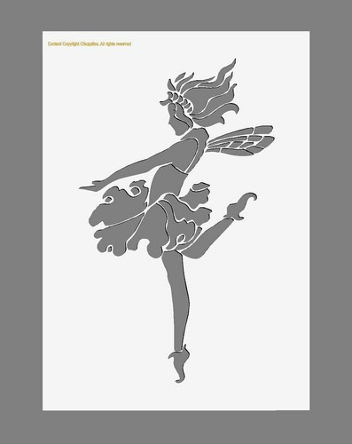 Fairy mylar stencil bedrooms - mylar,