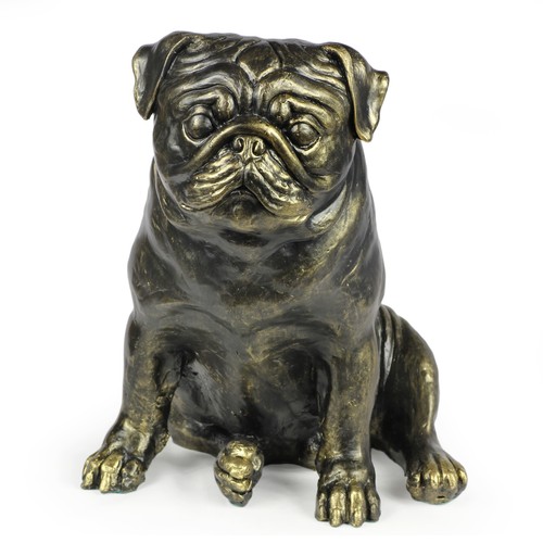 Pug life size - pug, statue