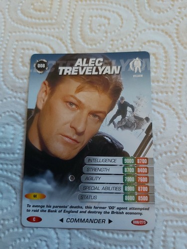 007 spy cards commander series - cards,