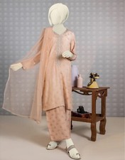 Junaid Jamshed Girls 3 Piece Suit Embroidered Pakistani Eid Size 16 Years Khaadi