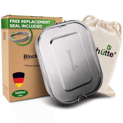 Stainless steel lunch box - stainless,