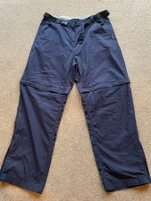 peter storm waterproof trousers Size 14 Blue With Belt