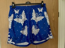 Chalk Line WWE Official Shorts Size XL Ric Flair Used Blue WWF